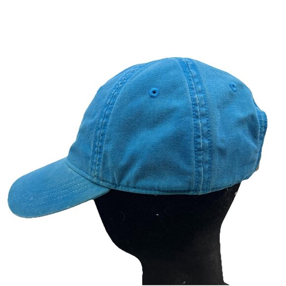 $_57.JPG?set_id=880000500F Lacoste Leather Strapback Baseball Hat Cap Large Gator Logo Blue Dad Unisex